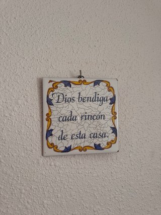 Azulejo decorativo Dios bendiga