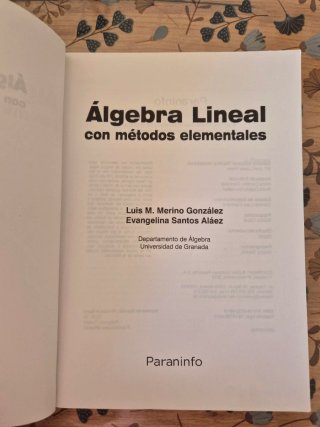 Álgebra Lineal con métodos elementales