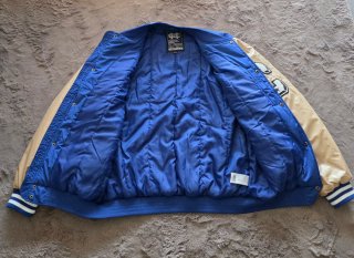 Chaqueta Bomber New York C Azul y Dorada