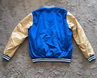 Chaqueta Bomber New York C Azul y Dorada