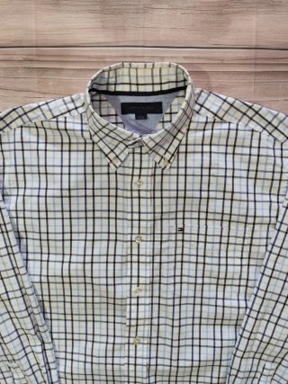 Camisa Tommy Hilfiger A Cuadros Vintage Talla L