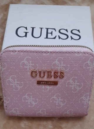 Monedero Guess Mujer Rosa y Dorado