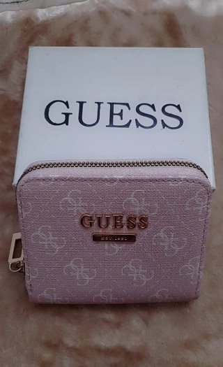 Monedero Guess Mujer Rosa y Dorado