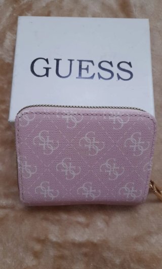Monedero Guess Mujer Rosa y Dorado