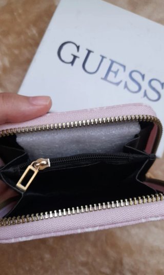 Monedero Guess Mujer Rosa y Dorado