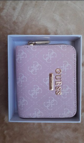 Monedero Guess Mujer Rosa y Dorado