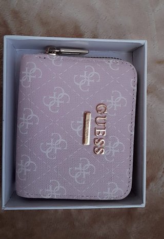 Monedero Guess Mujer Rosa y Dorado