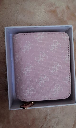Monedero Guess Mujer Rosa y Dorado