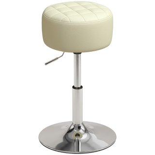 Taburete de Bar de Cuero PU con Altura Ajustable,