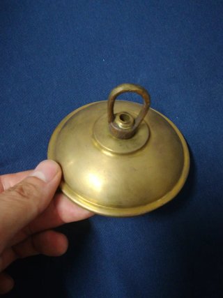 Florón lámpara dorado antiguo
