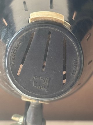 Lámpara flexo taller años 50 negra bometal