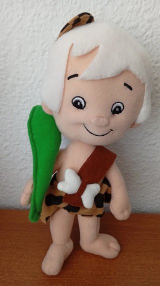 Peluche Bam Bam y Dino de Los Picapiedra