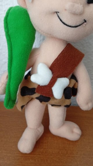 Peluche Bam Bam y Dino de Los Picapiedra