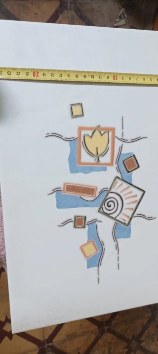 Azulejo decorativo moderno cubismo
