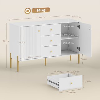 Moderna, Mueble Bar de Café con 3 Cajones