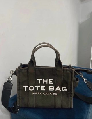 Borsa Marc Jacobs The Tote Bag Tela Verde