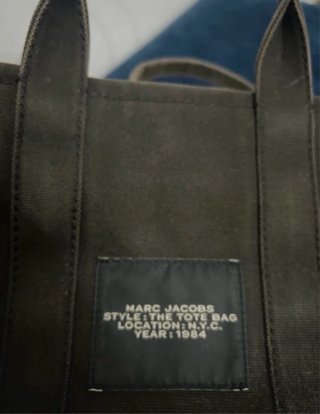 Borsa Marc Jacobs The Tote Bag Tela Verde
