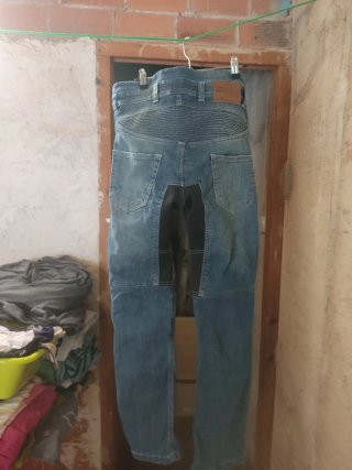 Pantalón Moto Bstar Negro/Azul