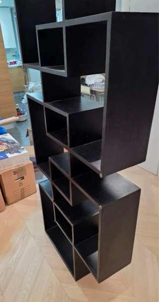 Estantería modular negra