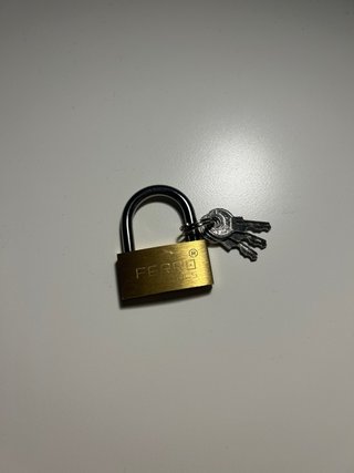 Candado Latón Ferro Tools + 3 Llaves Nuevo
