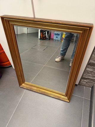 Espejo decorativo madera y dorado