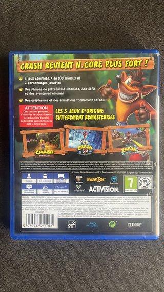Crash Bandicoot Trilogy PS4 Como nuevo PAL Fra