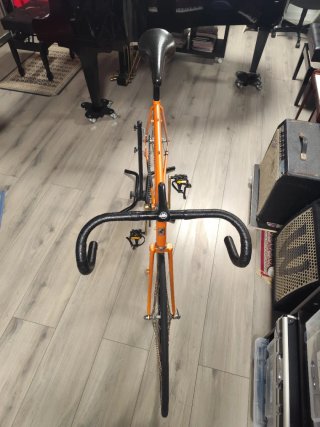 Bicicleta Peugeot Fixie Contrapedal Naranja