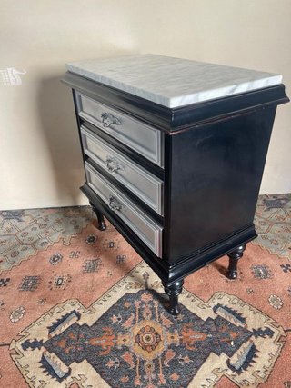 Mesa Auxiliar Mármol y Madera