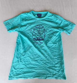 Camiseta N&S Turquesa Furgoneta Surf Hippie