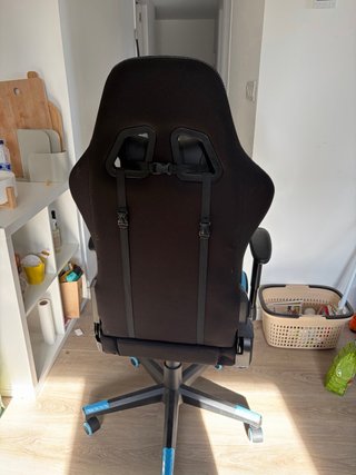Silla Gamer Negra y Azul