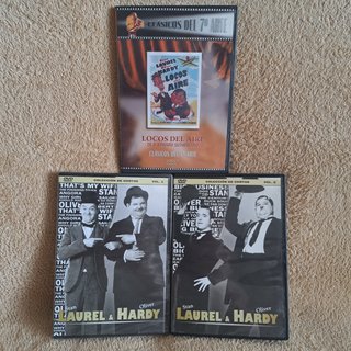 Lote 3 DVD El Gordo y el Flaco Laurel & Hardy