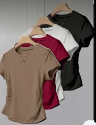 Camisetas básicas manga corta mujer