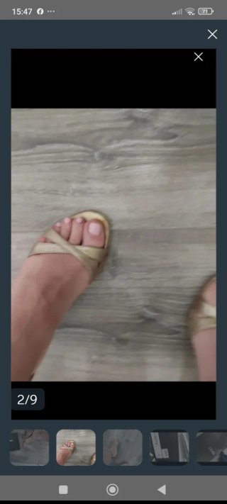 Sandalias Lodi doradas talla 35