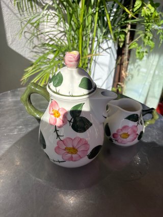 Cafetera/tetera + lechera Villeroy & Boch wildrose