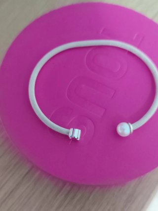 Pulsera Tous Oso y Perla Plata