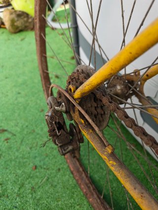 Bicicleta Orbea Clásica Amarilla original.