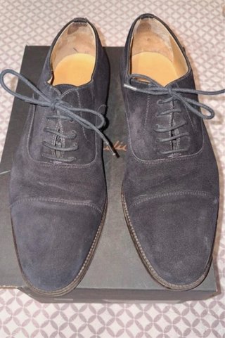 Zapatos de ante grises para hombre