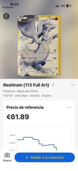 Lote Cartas Pokémon Reshiram, Zekrom, Blaziken, Sk