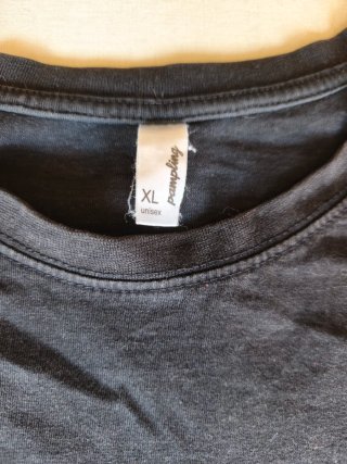 Camiseta Negra Gato Samurái Japonés