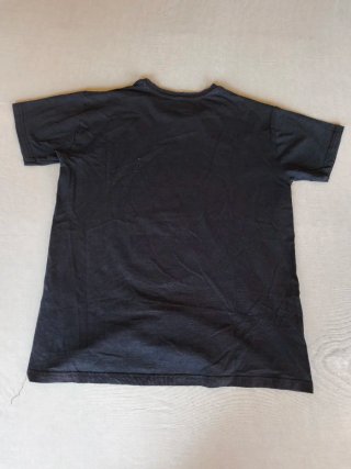Camiseta Negra Gato Samurái Japonés