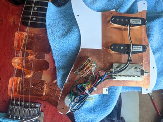 Squier Coreana 1996 - retrasteada acero inoxidable