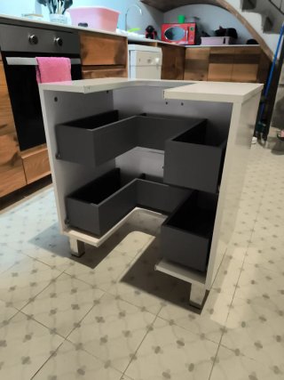 Mueble de lavabo blanco