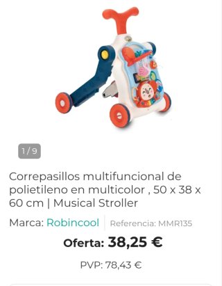 Andador evolutivo multifuncional ‘Musical stroller
