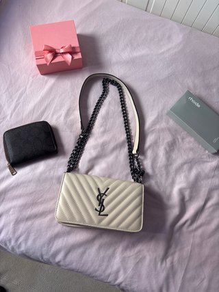 Bolso ySl Beige Elegante Vintage