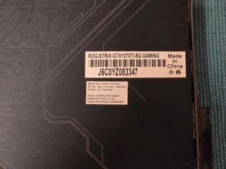 Tarjeta Gráfica ASUS GTX 1070 Ti 8GB