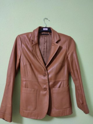 Chaqueta de cuero Sisley