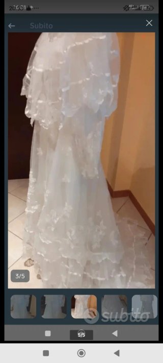 Abito da sposa bianco taglia L