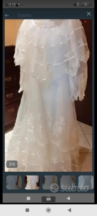 Abito da sposa bianco taglia L