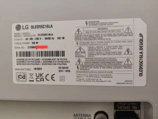 LG OLED A Estrenar C3/C1 55" Pantalla WBE + Caja