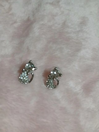 Pendientes Gatito Brillante Acero Inoxidable